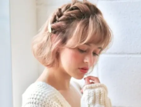 今最もオシャレでcuteなボブアレンジ！？簡単な編み込み小技とヘアアレンジ術